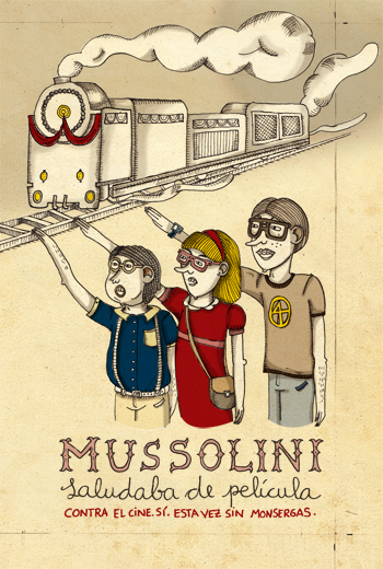 Mussolini Saludaba de Película